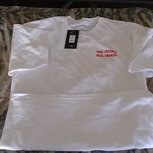 Large white short sleeve